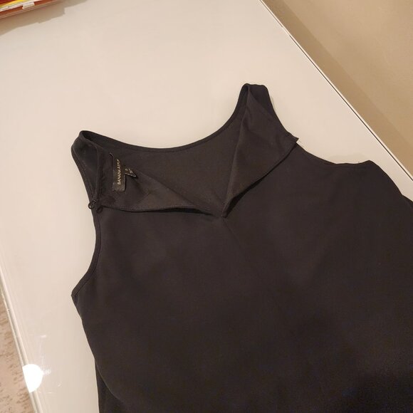 Excellent!!| US SZ 0| Banana Republic: Black&White Sleeveless Pleated A-line Dre - Picture 11 of 12